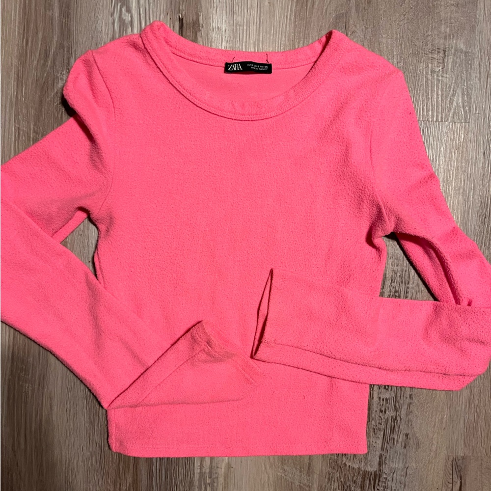 Zara Neon Pink Top